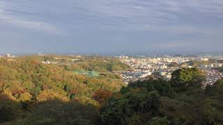 しいの木山展望台からの風景・秋 (金沢動物園) 2017年11月26日